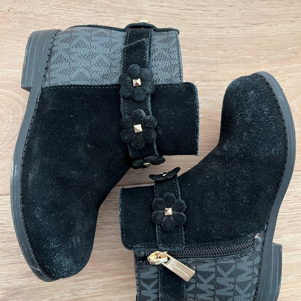 Michael Kors Black Suede Ankle Boots